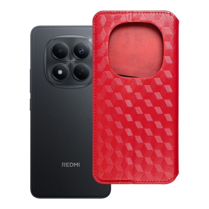 Чохол з клапаном для Xiaomi Redmi NOTE 15 PRO 5G Cubic Book червоний