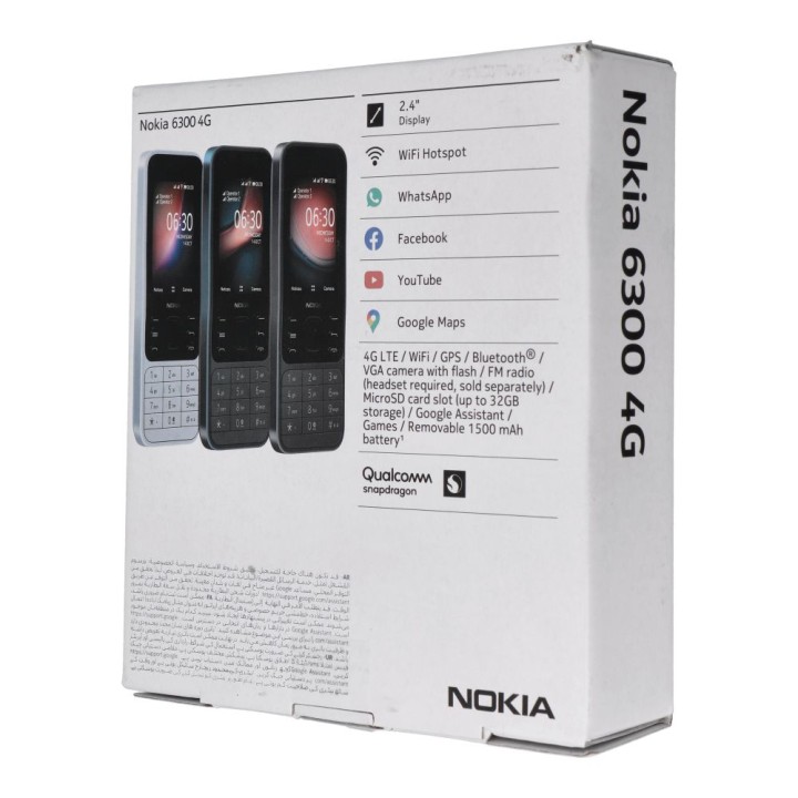 Cell phone Nokia 6300 Dual Sim 4G black