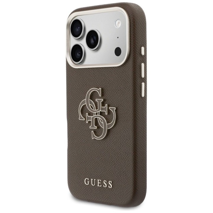 GUESS case for IPHONE 17 Pro GUHCP17L5PS4RGGW (PU FW Resin Logo) brown