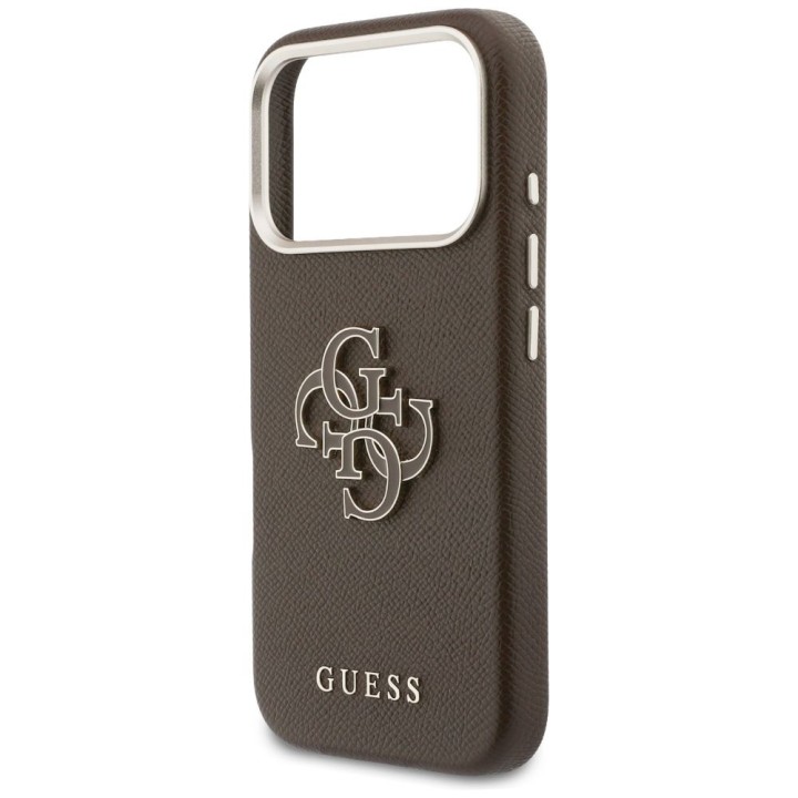 GUESS чехол для IPHONE 17 Pro GUHCP17L5PS4RGGW (PU FW Resin Logo) коричневый