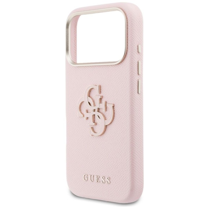 GUESS case for IPHONE 17 Pro GUHCP17L5PS4RGGP (PU FW Resin Logo) pink