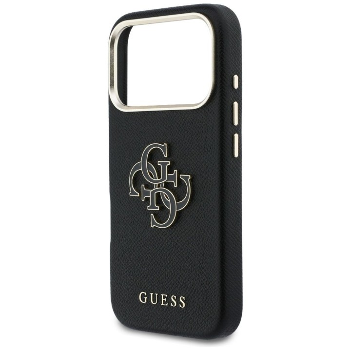 GUESS чохол для IPHONE 17 Pro Max GUHCP17X5PS4RGGK (PU FW Resin Logo) чорний