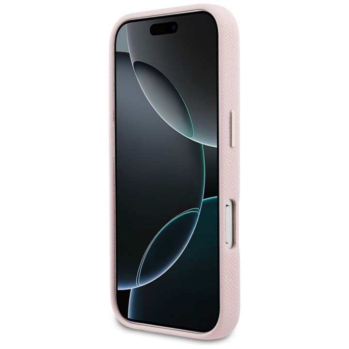 GUESS чохол для IPHONE 17 Pro GUHCP17L5PS4RGGP (PU FW Resin Logo) рожевий