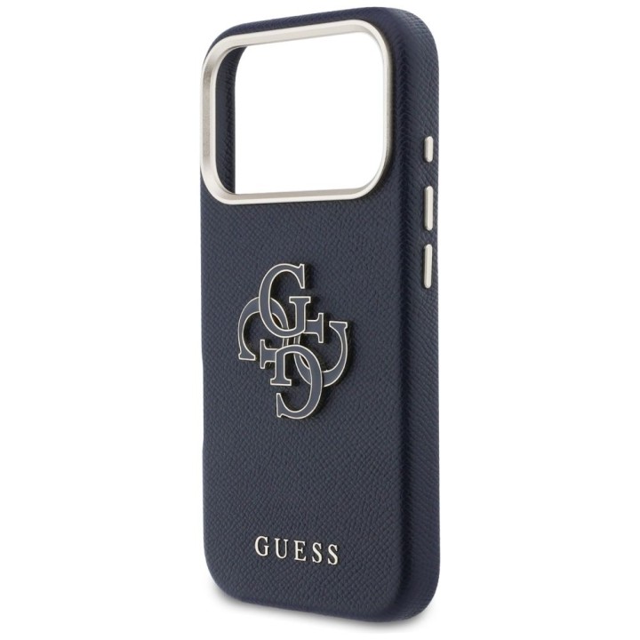 GUESS чохол для IPHONE 17 Pro GUHCP17L5PS4RGGB (PU FW Resin Logo) синій
