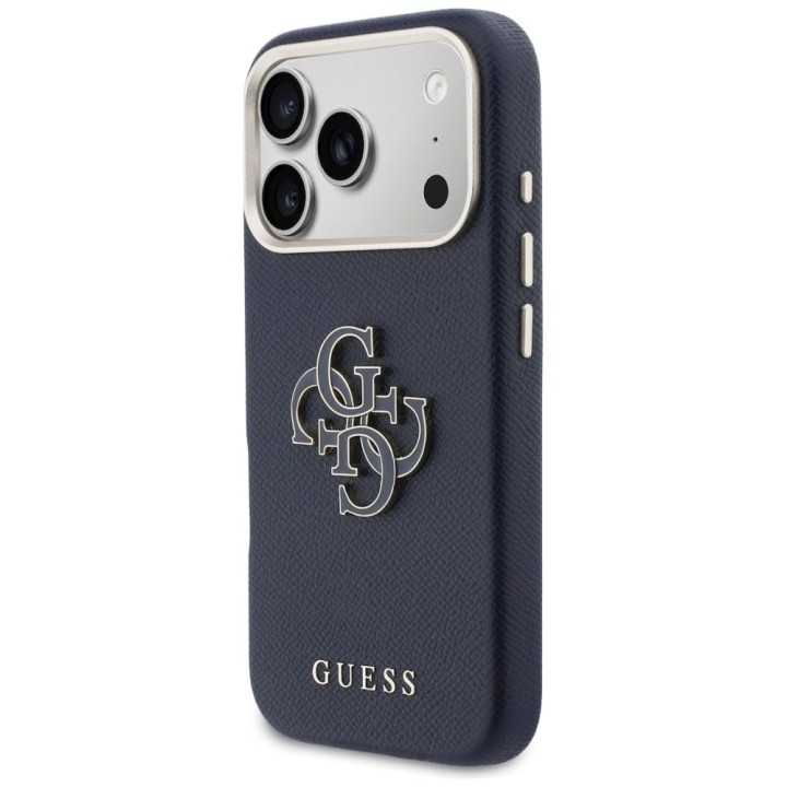 GUESS чехол для IPHONE 17 Pro GUHCP17L5PS4RGGB (PU FW Resin Logo) синий