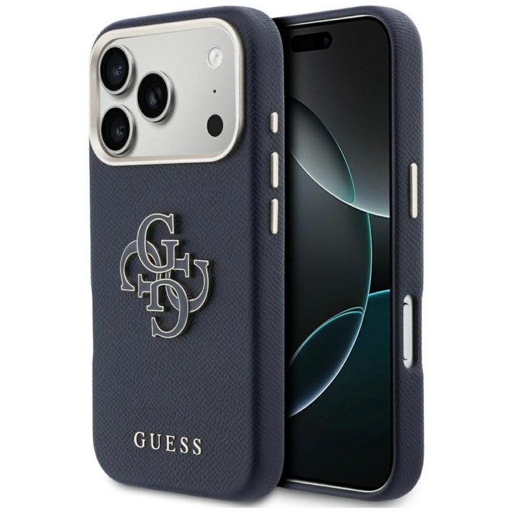 GUESS чехол для IPHONE 17 Pro GUHCP17L5PS4RGGB (PU FW Resin Logo) синий