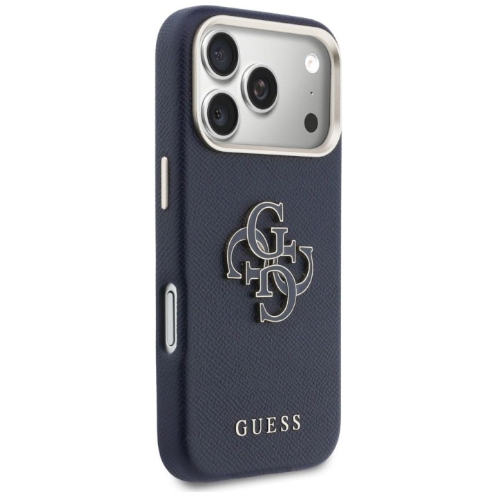 GUESS чехол для IPHONE 17 Pro GUHCP17L5PS4RGGB (PU FW Resin Logo) синий
