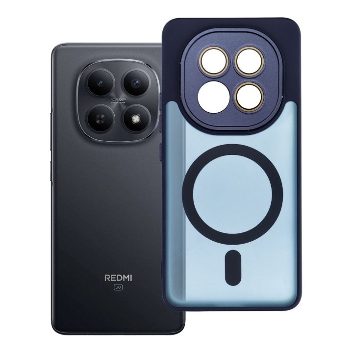 Чехол для Xiaomi Redmi Note 15 PRO 4G Variete Mag Cover совместимый с MagSafe темно-синий