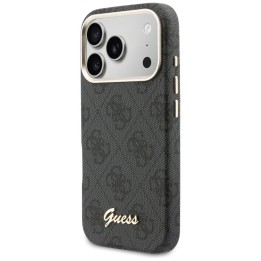 GUESS case for IPHONE 17 Pro compatible with MagSafe GUHMP17L5P4FWMSK (PU FW 4G Script) black