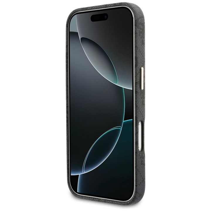 GUESS чехол для IPHONE 17 Pro совместимый с MagSafe GUHMP17L5P4FWMSK (PU FW 4G Script) черный