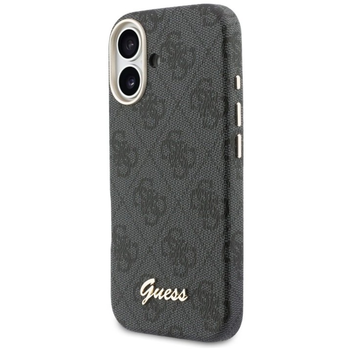 GUESS чехол для IPHONE 17 совместимый с MagSafe GUHMP17S5P4FWMSK (PU FW 4G Script) черный