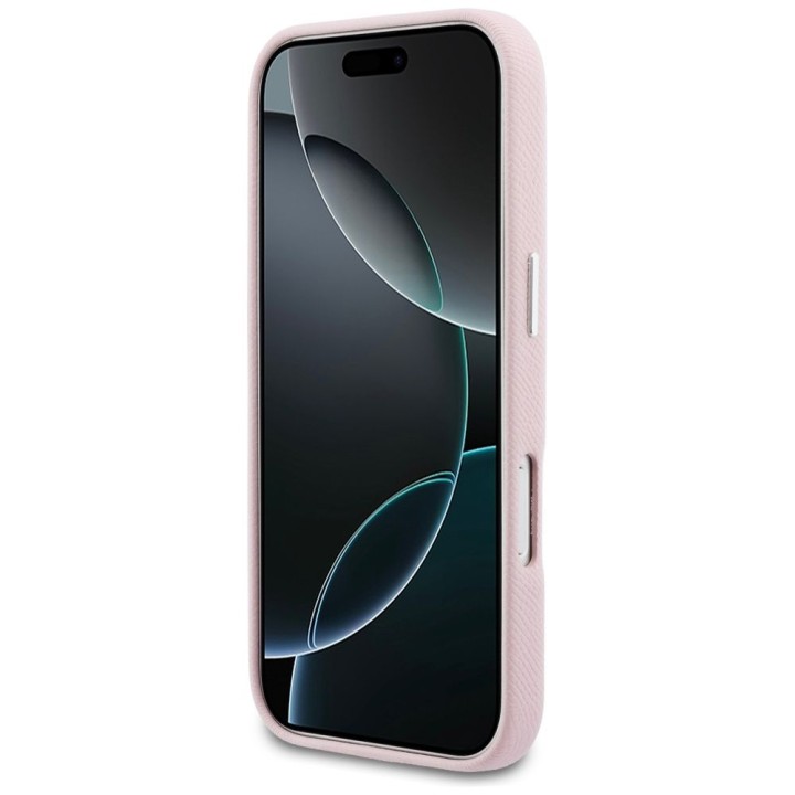 KARL LAGERFELD чехол для IPHONE 17 Pro Max совместимый с MagSafe KLHMP17X5PGFKHGP (PU FW W/ KHead Logo) розовый