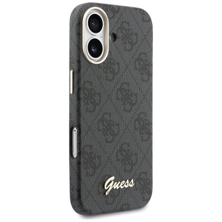 GUESS чехол для IPHONE 17 совместимый с MagSafe GUHMP17S5P4FWMSK (PU FW 4G Script) черный