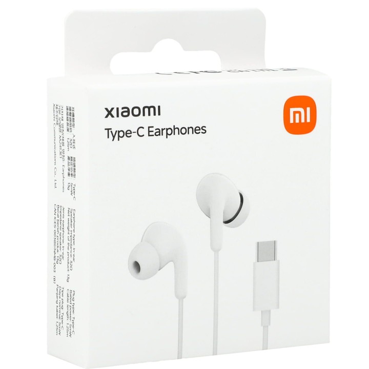 Słuchawki przewodowe douszne USB C Xiaomi M2413E1 białe
