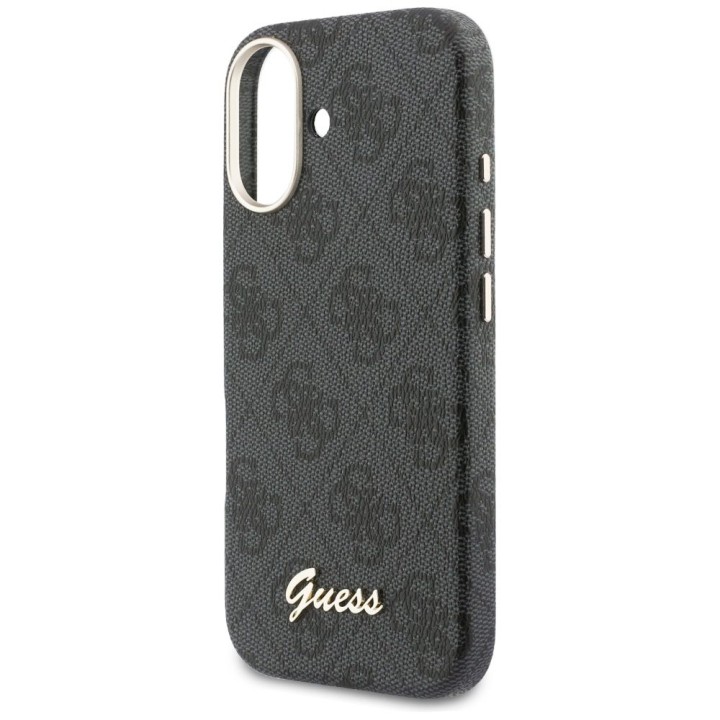 GUESS чехол для IPHONE 17 совместимый с MagSafe GUHMP17S5P4FWMSK (PU FW 4G Script) черный