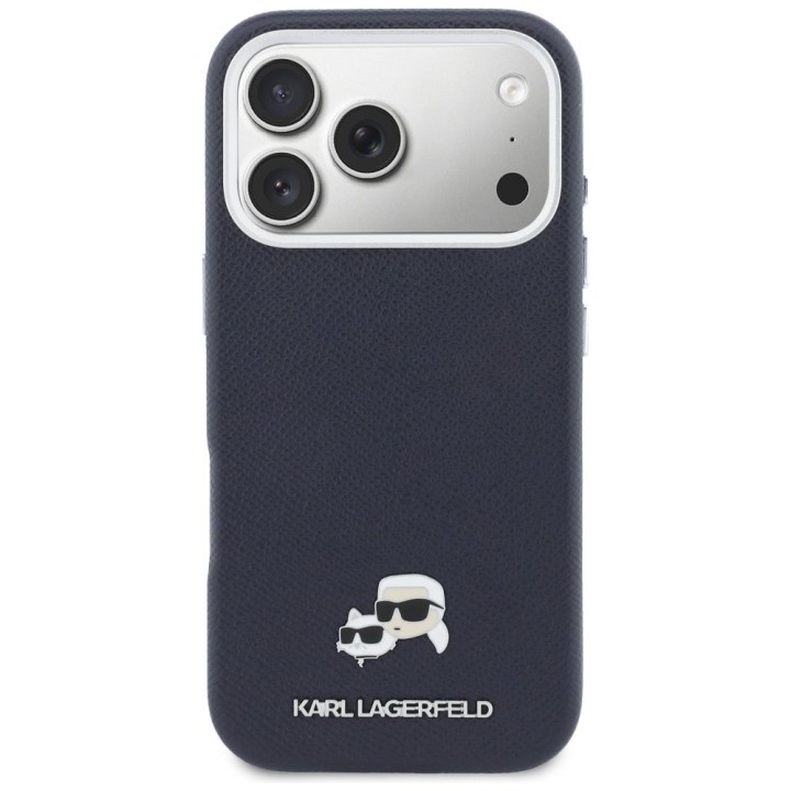 KARL LAGERFELD чохол для IPHONE 17 Pro сумісний з MagSafe KLHMP17L6PFKCLB (PU FW W/ K&C Head Pin) синій