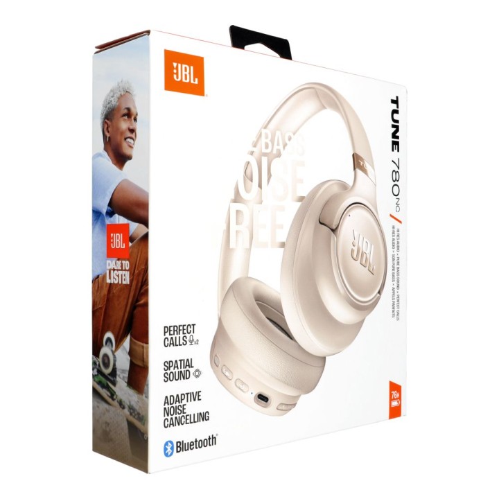 Бездротові накладні навушники JBL Tune 780NC бежеві