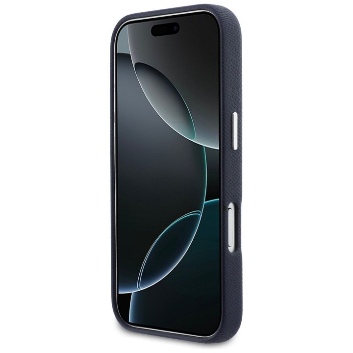 KARL LAGERFELD case for IPHONE 17 Pro Max compatible with MagSafe KLHMP17X6PFKCLB (PU FW W/ K&C Head Pin) blue