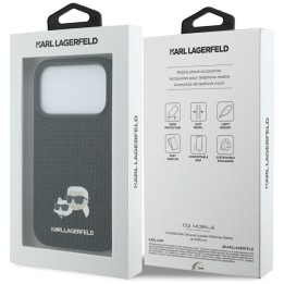 KARL LAGERFELD чехол для IPHONE 17 Pro KLHCP17L6PRKCLK (Rhinestone W/ K&C PIN) черный