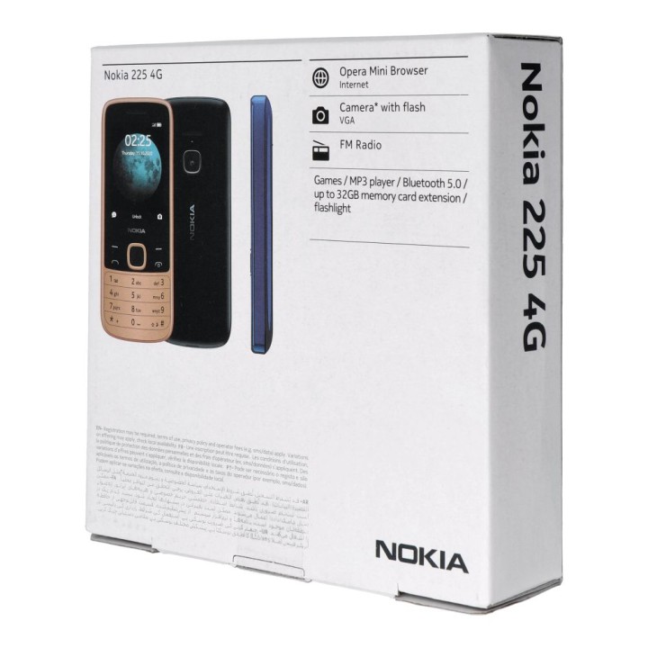 Мобільний телефон Nokia 225 4G Dual Sim 128MB чорний