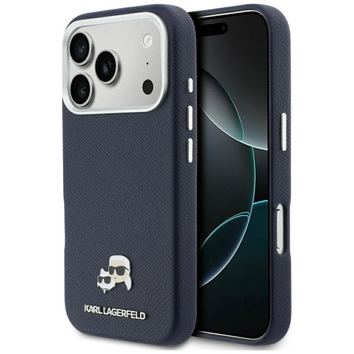 KARL LAGERFELD чохол для IPHONE 17 Pro Max сумісний з MagSafe KLHMP17X6PFKCLB (PU FW W/ K&C Head Pin) синій