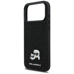 KARL LAGERFELD case for IPHONE 17 Pro Max KLHCP17X6PRKCLK (Rhinestone W/ K&C PIN) black