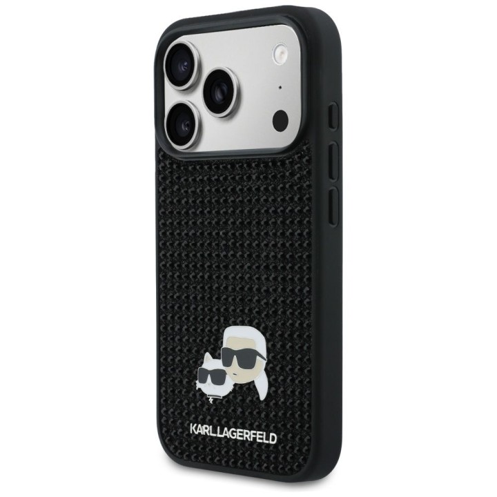 KARL LAGERFELD чохол для IPHONE 17 Pro KLHCP17L6PRKCLK (Rhinestone W/ K&C PIN) чорний