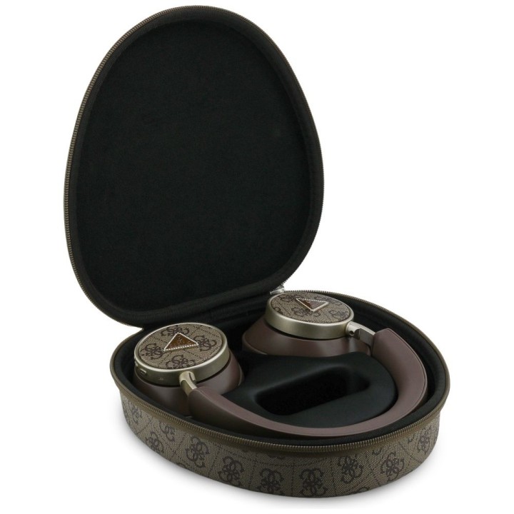 Wireless on-ear headphones Guess ENC GUBHC15P4MRCTW (4G Triangle Logo) brown