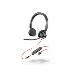 Проводные накладные наушники Jack 3,5 mm / USB A Poly Blackwire C3215 черные