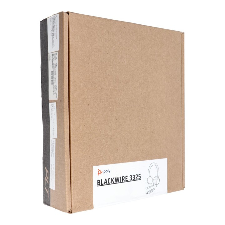 Дротові накладні навушники Jack 3,5 mm / USB A Poly Blackwire C3325 чорні