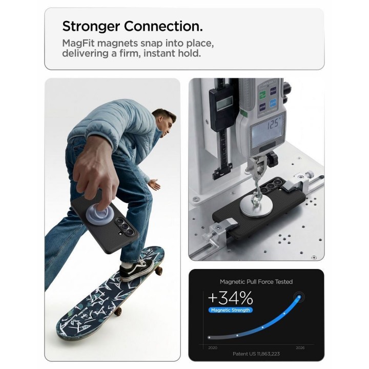 SPIGEN case LIQUID AIR MAG compatible with MagSafe for SAMSUNG S26 Plus matte black