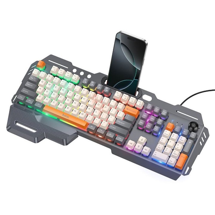 Дротова клавіатура QWERTY Hoco Gaming DI98 чорна