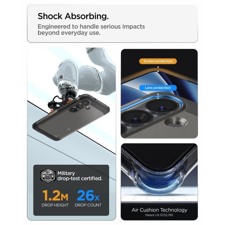SPIGEN чехол TOUGH ARMOR совместимый с MagSafe для SAMSUNG S26 оружейный металл