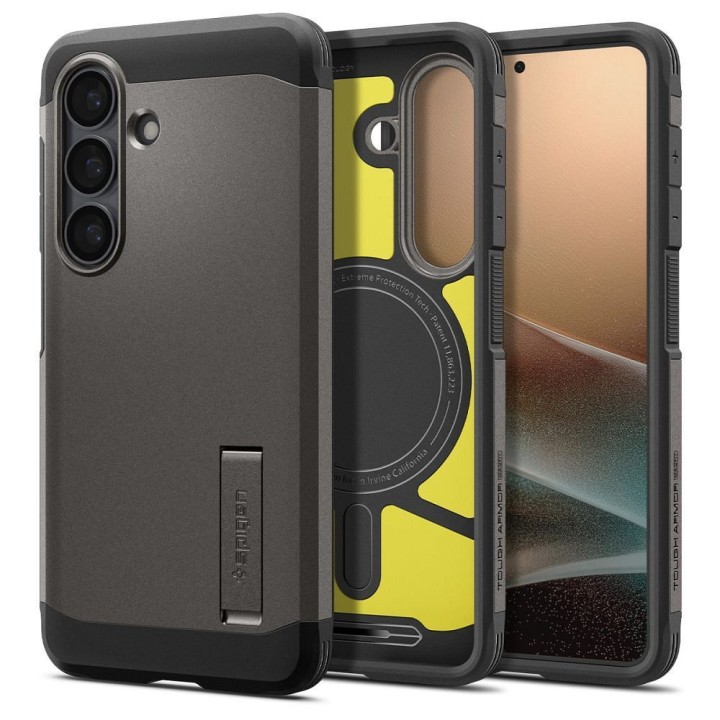 SPIGEN case TOUGH ARMOR compatible with MagSafe for SAMSUNG S26 gunmetal