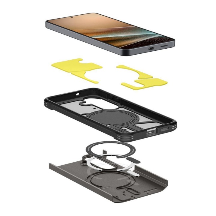 SPIGEN чехол TOUGH ARMOR совместимый с MagSafe для SAMSUNG S26 оружейный металл