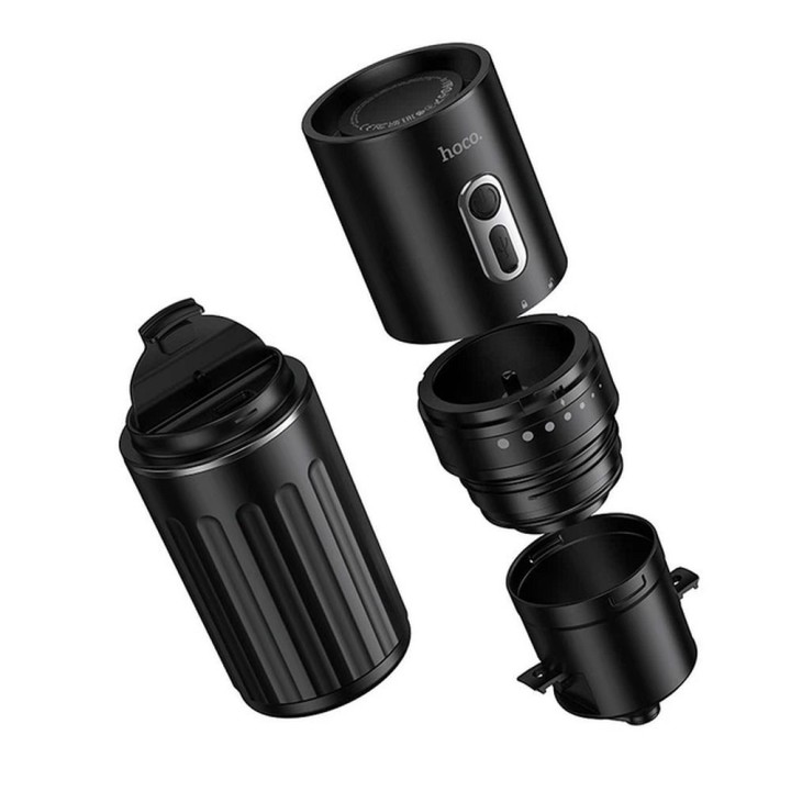 Portable coffee mug with coffee maker Hoco HX80 black