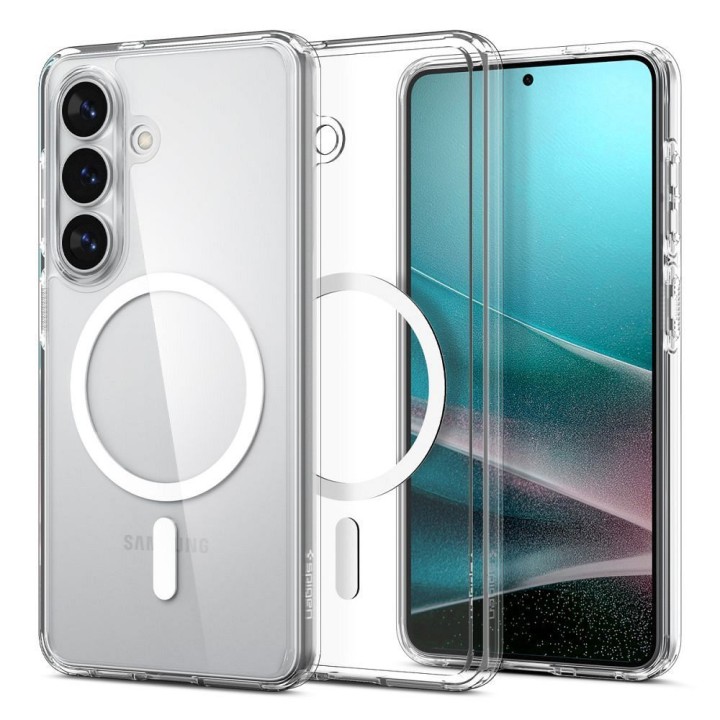 SPIGEN futerał ULTRA HYBRID MAG kompatybilny z MagSafe do S26 clear / white