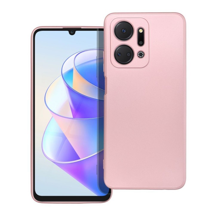 Чохол для Honor X7A Metallic рожевий
