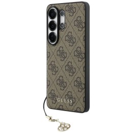 GUESS чехол для SAMSUNG S26 Ultra GUHMS26LGF4GBR (PU 4G Classic Logo with Charm) коричневый