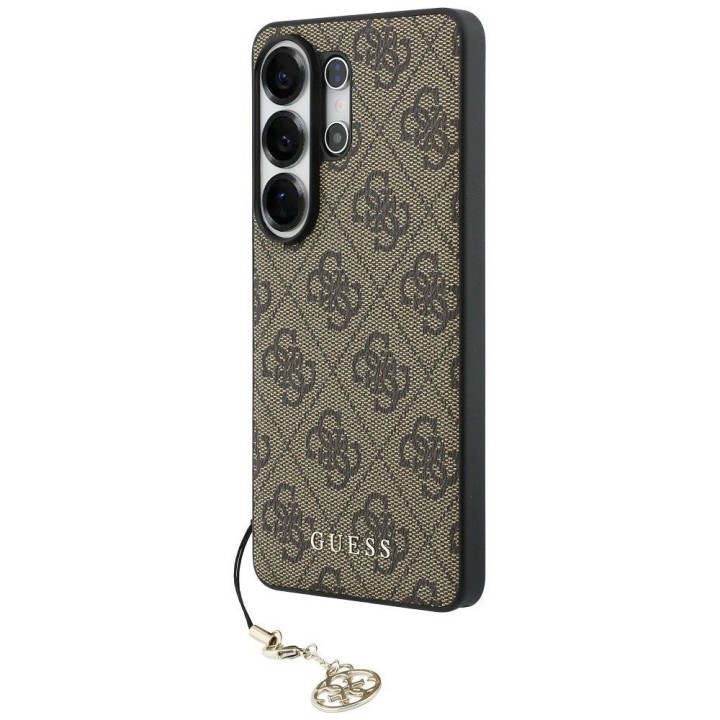 GUESS case for SAMSUNG S26 Ultra GUHMS26LGF4GBR (PU 4G Classic Logo with Charm) brown