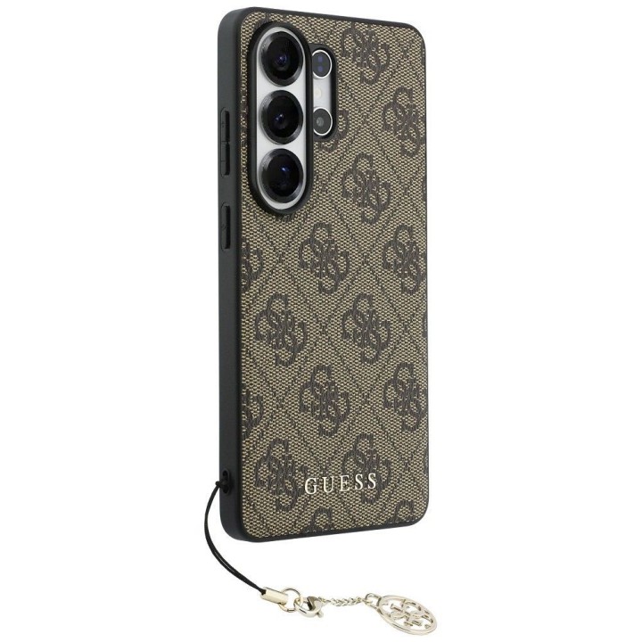 GUESS case for SAMSUNG S26 Ultra GUHMS26LGF4GBR (PU 4G Classic Logo with Charm) brown