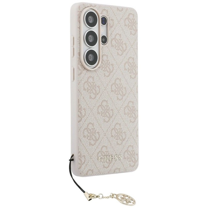 GUESS чехол для SAMSUNG S26 Ultra GUHMS26LGF4GPI (PU 4G Classic Logo with Charm) розовый