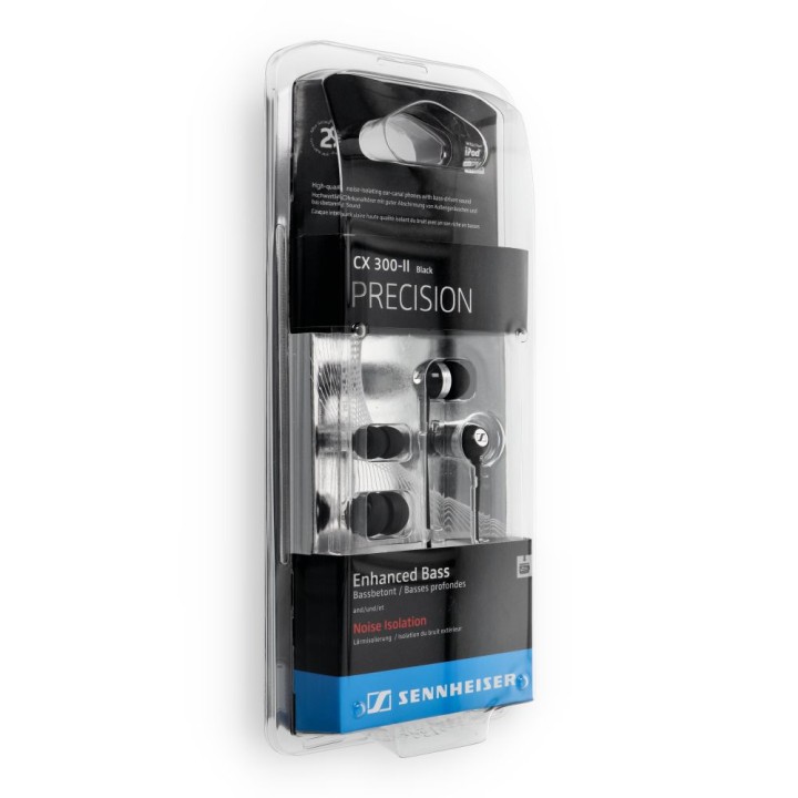 Проводные наушники-вкладыши Jack 3,5 mm Sennheiser CX 300-ll Precision черные