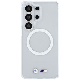 BMW чохол для SAMSUNG S26 Ultra BMHMS26L25HSMLKT (Magnetic IML Shockproof W/ Metal Logos) прозорий