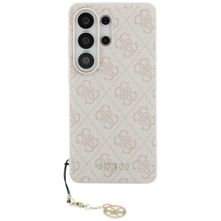 GUESS чехол для SAMSUNG S26 Ultra GUHMS26LGF4GPI (PU 4G Classic Logo with Charm) розовый