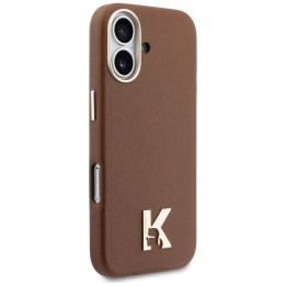 KARL LAGERFELD чехол для IPHONE 17 совместимый с MagSafe KLHMP17S5PGFKHGW (Karl Head Logo) коричневый