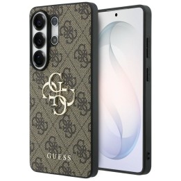 GUESS чехол для SAMSUNG S26 Ultra GUHCS26L4GMGBR (4G Big Metal Logo) коричневый