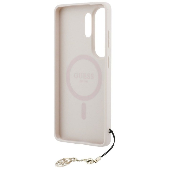 GUESS чохол для SAMSUNG S26 Ultra GUHMS26LGF4GPI (PU 4G Classic Logo with Charm) рожевий