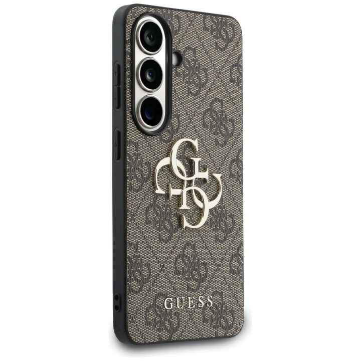 GUESS чохол для SAMSUNG S26 Plus GUHCS26M4GMGBR (4G Big Metal Logo) коричневий