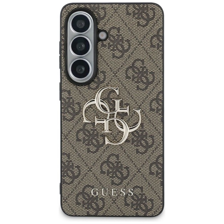 GUESS чехол для SAMSUNG S26 Plus GUHCS26M4GMGBR (4G Big Metal Logo) коричневый